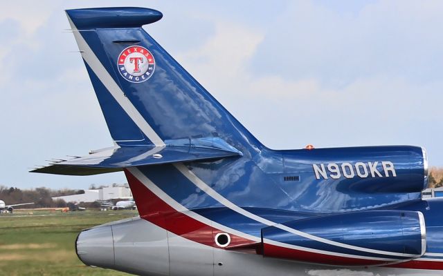 Cessna Centurion (N900KR) - falcon 900 n900kr texas rangers arriving in shannon 22/3/14.