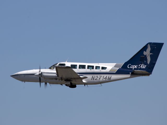 Cessna 402 (N2714M) - Take off runway 24.