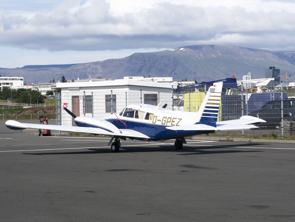 Piper PA-30 Twin Comanche (D-GPEZ) - German registered twin co at Iceland. 22 July 2015.
