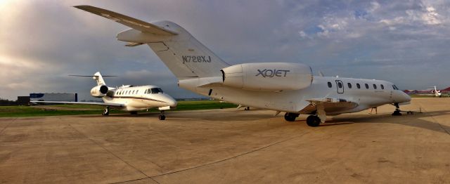 Cessna Citation X (N726XJ) - 3 Ciation 750s