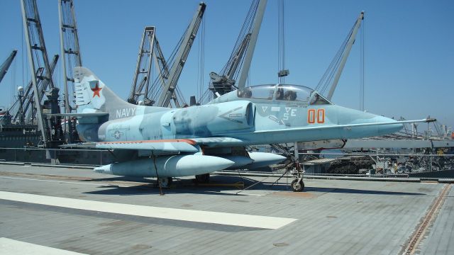 — — - TA4 ABOARD RETIRED USS HORNET