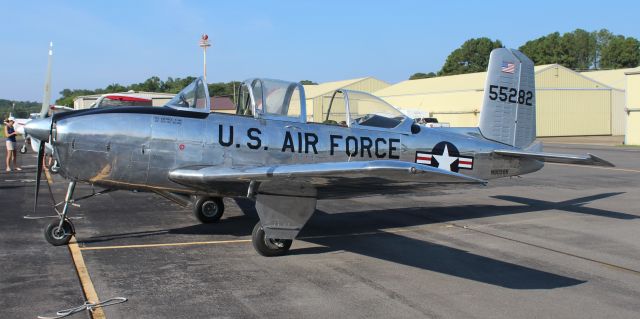 N9098R — - A 1961 model Beechcraft T-34A Mentor at Joe Starnes Field, Guntersville Municipal Airport, AL during the EAA 683 Breakfast Fly-In - August 11, 2018. 