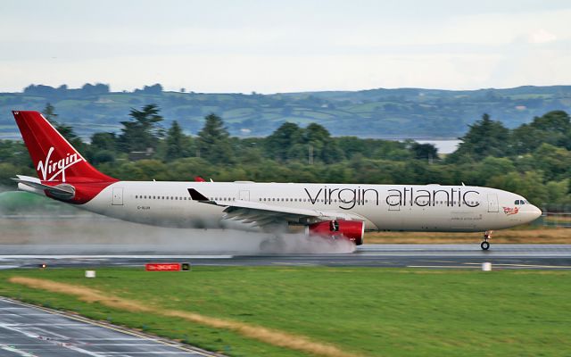 Airbus A330-300 (G-VLUV) - virgin atlantic a330-343 g-vluv diverting to shannon while routing orlando to gatwick 10/8/18.