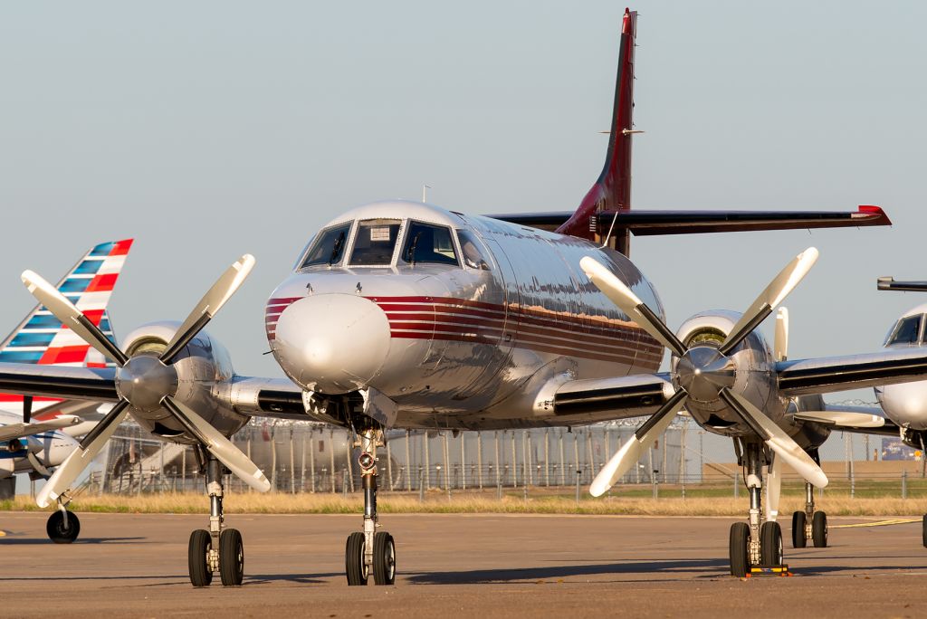 Fairchild Dornier SA-227DC Metro (N709TR) - The San Antonio Sewer Pipe basking in another glorious Texas sunset.