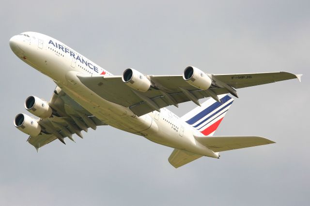 Airbus A380-800 (F-HPJG) - Airbus A380-861, Take off rwy 06R, Roissy Charles De Gaulle airport (LFPG-CDG)