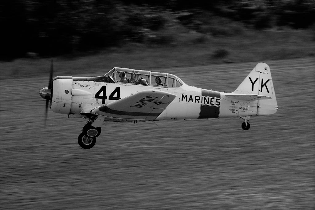 North American T-6 Texan (N7519U) - Warbirds North by Spooner, WIbr /br /up in the WW 2 era Control Tower