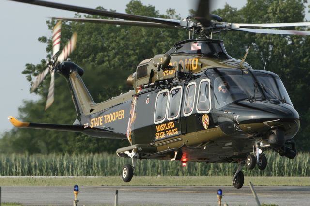 BELL-AGUSTA AB-139 (N389MD) - July 25, 2021 - arrived at the base in the evening from Baltimore 