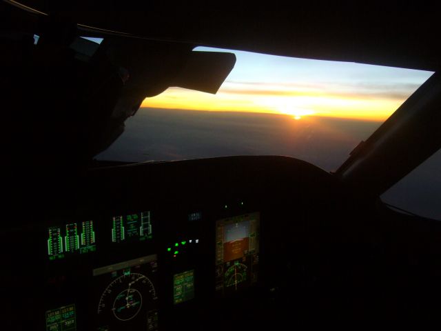 — — - Sunset Flight FL 400 Mexico