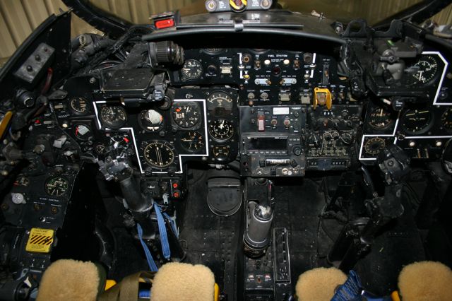 Hawker Hunter (VH-RHO) - Hunter One - Cockpit - 28th March 2005