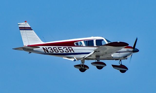 Piper Cherokee (N3653R) - N3653R 1970 Piper PA-28-180 Cherokee s/n 28-5758 - North Las Vegas Airport  KVGTbr /Photo: TDelCoro br /May 31, 2025