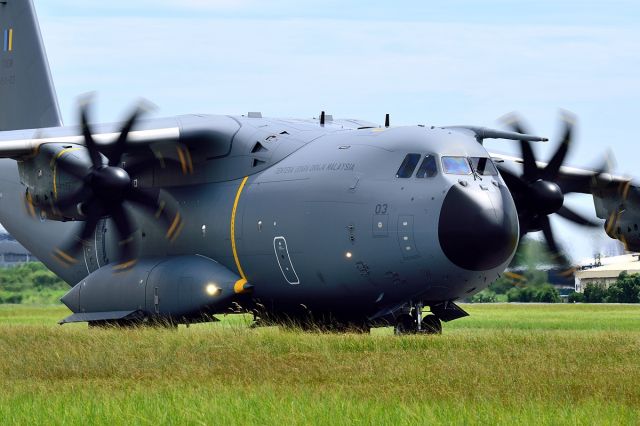 AIRBUS A-400M Atlas (M5403) - Royal Malaysian Air Forces third Airbus A400M taxies to runway 15 for departure