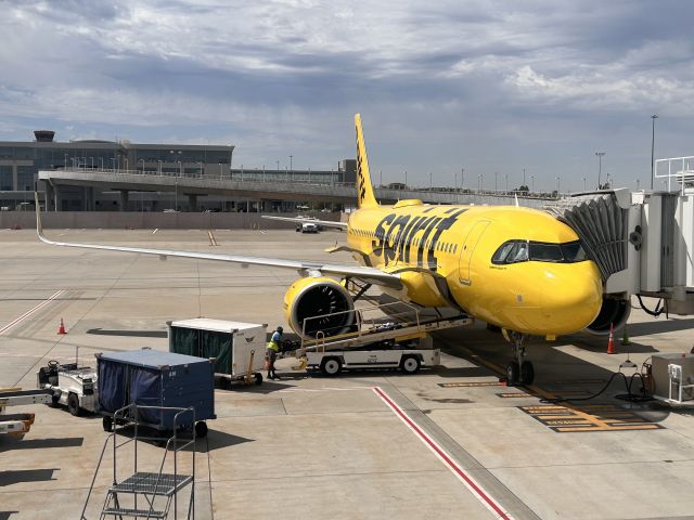 Airbus A320neo (N984NK) - June 25, 2024 - NKS1293 arrived at the gate in Sacramento after 5 hour flight from Baltimore BWI