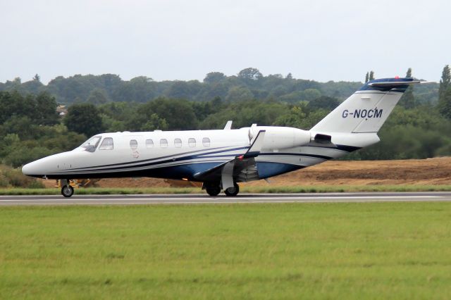 Cessna Citation CJ2+ (G-NOCM) - Air Charter Scotland Citation CJ2 departing rwy 25 on 13-Aug-21 heading for EGNS as EDC23.