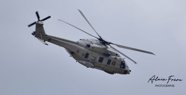 NHI NH-90 — - retour du défilé national du 21 juillet 2024 survol de la base de Florennes