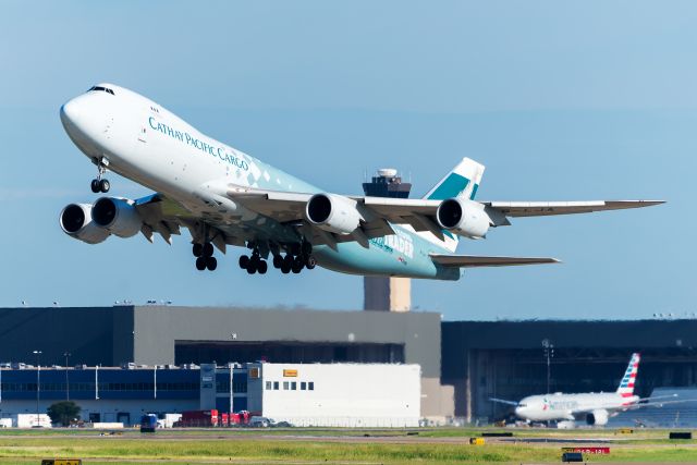 BOEING 747-8 (B-LJA) - The Hong Kong Trader departing DFW for LAX