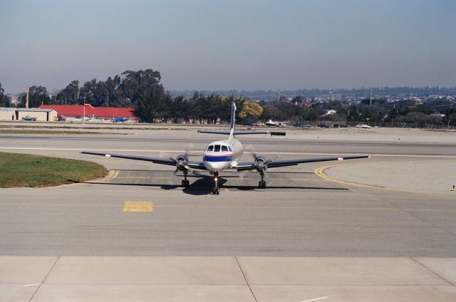 N26895 — - KMRY - N26895 landing at Monterey date apprx 1988.