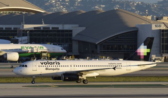 Airbus A320 (N509VL) - Arrived at LAX on 25L