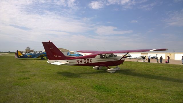 Cessna Skyhawk (N8138X) - Ponca City pancake breakfast fly-in first Saturday of every month, 02 May 2015