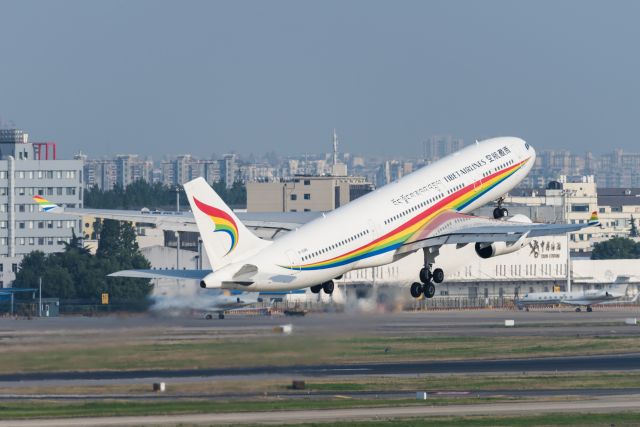 Airbus A330-200 (B-1046) - Tibet airlines A332 departed from ZSSS-19.7.5