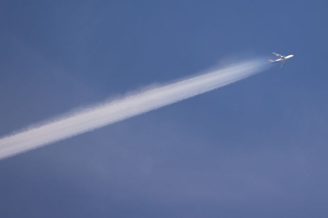 Boeing 747-400 (N485MC) - July 21st 2021:Overflying above Hakodate Airport(HKD/RJCH), Japan. ANC-ICN.