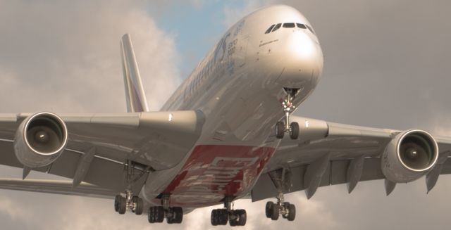 Airbus A380-800 — - Short final RWY 23