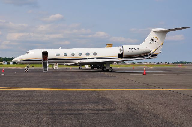 Gulfstream Aerospace Gulfstream V (N70AG) - San Diego Chargers in Boston ?