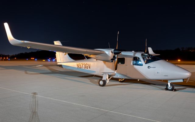 TECNAM P-2006T (N973GV) - A Pecnam P-2006T arrives at Butler County Regional Airport to conduct aerial surveying throughout the week.