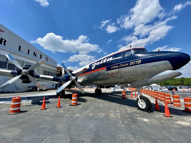 N4887C — - Static display outside the main entrance to the Delta Flight Museum, located at the Delta Air Lines headquarters - adjacent to Atlanta Hartsfield-Jackson International Airport.