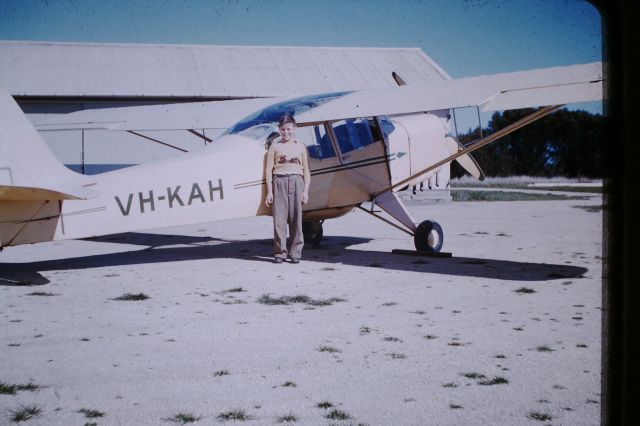 TAYLORCRAFT (2) J-1 Autocrat (VH-KAH) - Auster Aiglet J/1b at Flinders Island, circa 1958