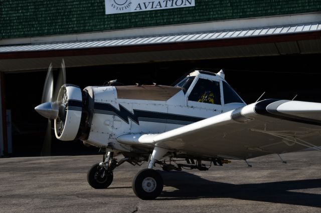 WEATHERLY 620B (C-FATX) - Weatherly 620B coming in to Yorkton for scheduled inspection. Not to many piston Ag planes being used here anymore. 