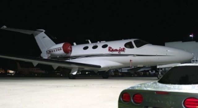 Cessna Citation Mustang (N91750) - Seen getting ready for overnight flight to Orlando.