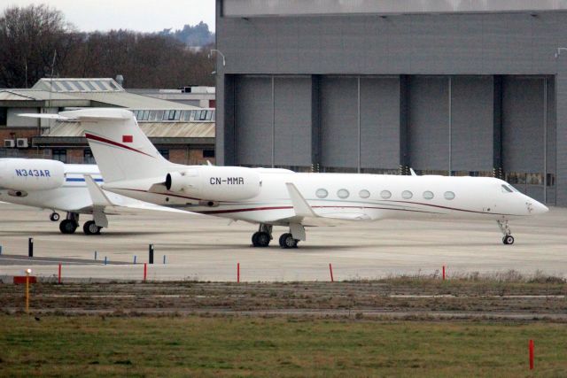 Gulfstream Aerospace Gulfstream V (CN-MMR) - Parked on the East Apron on 29-Jan-22.