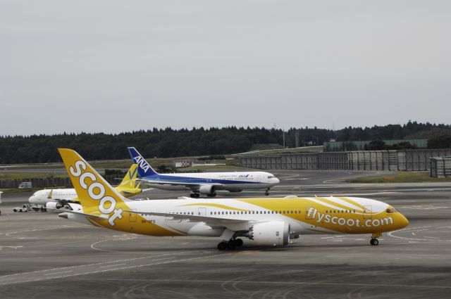 Boeing 787-8 (9V-OFG) - Taxing at Narita Intl Airport on 2016/10/13