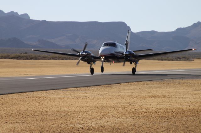 Beechcraft King Air 90 (N335AP) - Freshly paved runway - airport manager said we were probably the 6th aircraft to use it