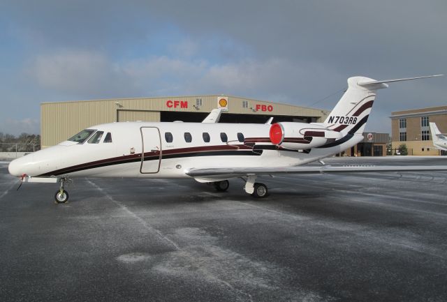 Cessna Citation III (N703RB) - In fornt of the CFMs hangar facilities.   www.flycfm.com