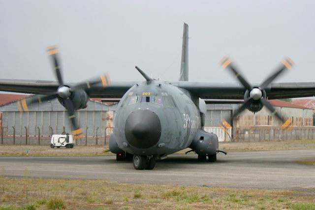 TRANSALL C-160 (R203) - Transall C-160R  (64-GC), Taxiing to holding point, Rennes-St Jacques airport (LFRN-RNS) Air show 2014