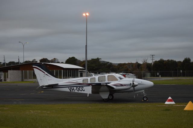 Beechcraft Baron (58) (VH-OCC) - BARON VH-OCC at Flinders Island, June 2016