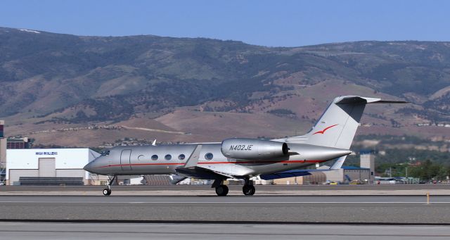 Gulfstream Aerospace Gulfstream IV (N402JE) - On a "D" roll down 17L to begin a flight to Guadalajara.