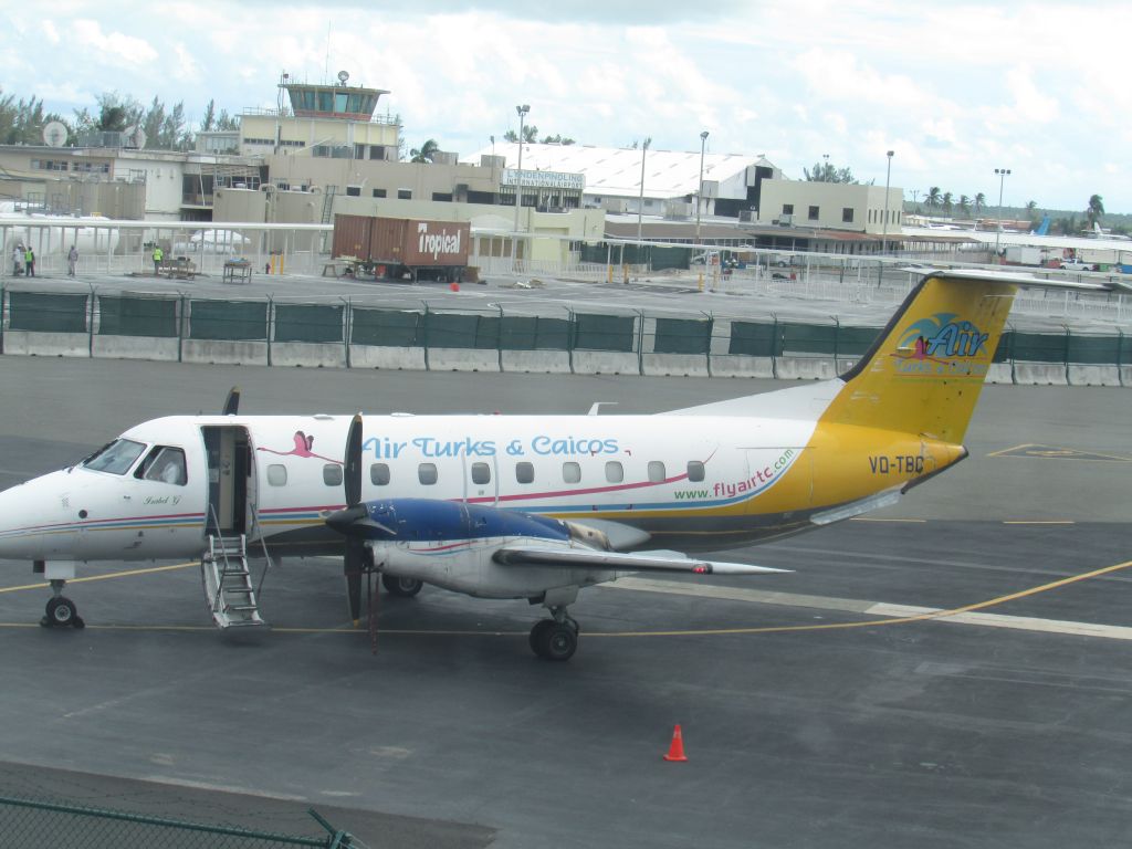 Embraer EMB-120 Brasilia (VQ-TBC) - Boarding At NAS