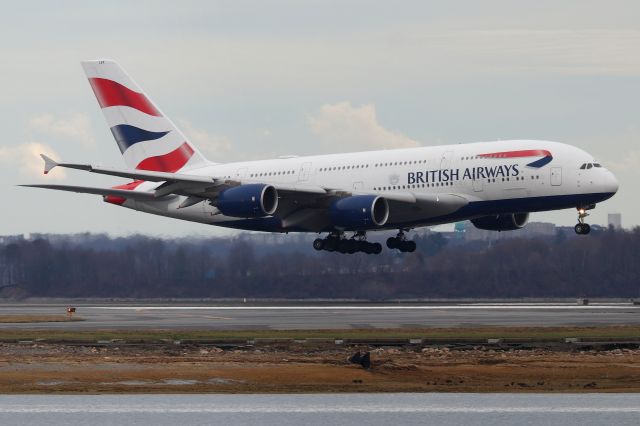 Airbus A380-800 (G-XLEK) - 'Speedbird 1 Bravo' from London landing on 33L