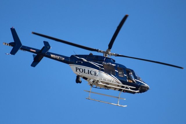 Bell 407 (N512TP) - 2002 Bell 407 opby the Tampa Police Department, returning back to the Tampa International Airport after a short flight