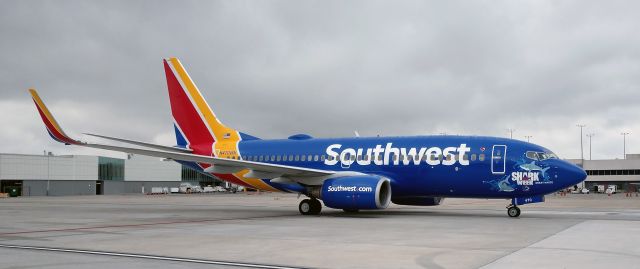 Boeing 737-700 (N470WN) - Great White in Charlottebr /br /8/11/18