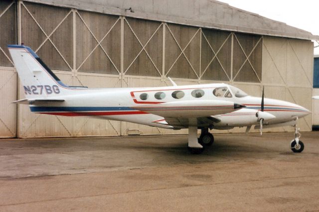 Cessna 340 (N27BG) - Seen here in Apr-99.
