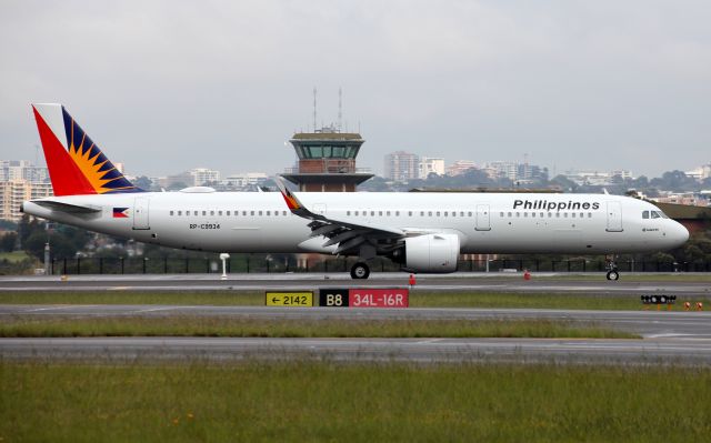 Airbus A321 (RP-C9934) - Arriving on Rwy 34L