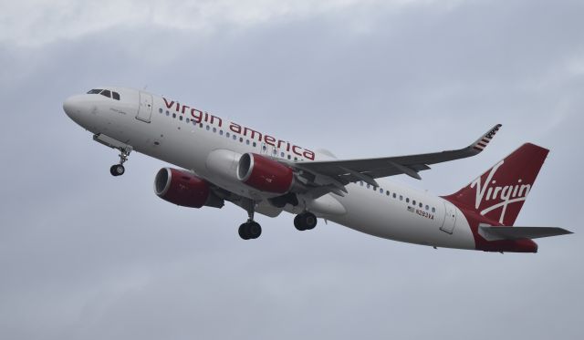 Airbus A320 (N283VA) - Departing LAX