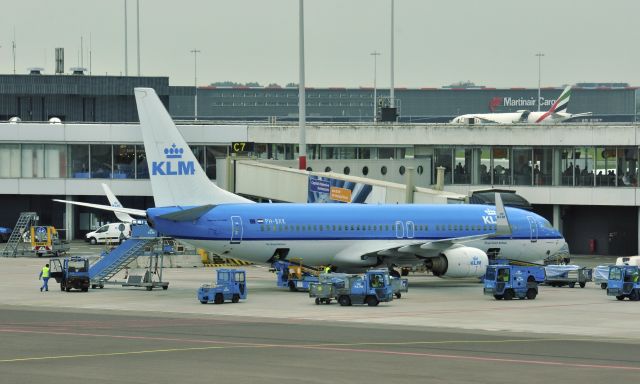 Boeing 737-800 (PH-BXK) - KLM Boeing 737-8K2(WL) PH-BXK Gierzwaluw in Amsterdam 