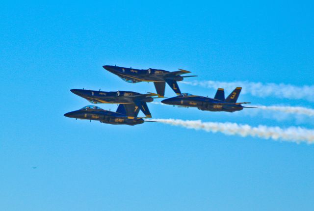 — — - Blue Angels at Alliance Airshow.