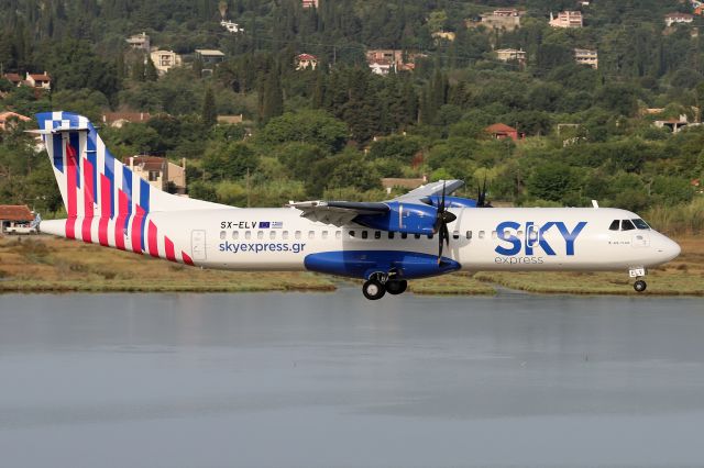 Aerospatiale ATR-72-600 (SX-ELV) - Photo taken on July 14, 2021.