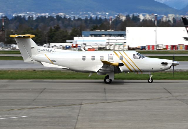 Pilatus PC-12 (C-FMHJ) - new plane, old rego