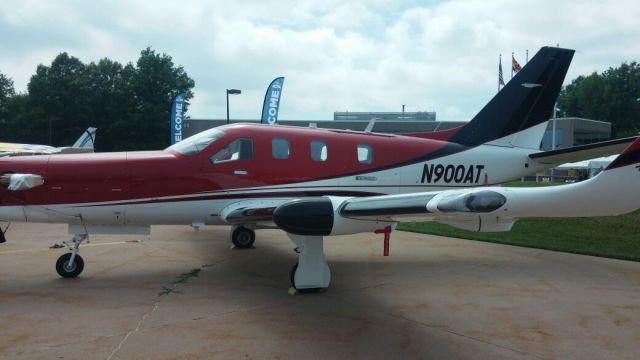 Daher-Socata TBM-900 (N900AT) - Soaking up the sun @ AOPAs Fly-in @ Fredrick Airport.